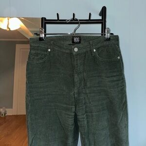 BDG Forest Green Corduroy High-Rise Pants